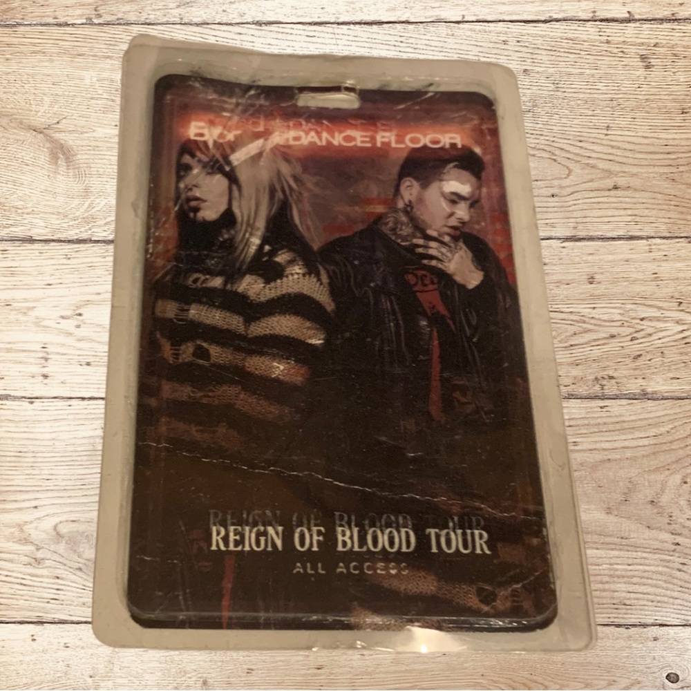 BOTDF Blood On The Dance Floor Tour Pass Rare Scene Emo Brokecyde Signed